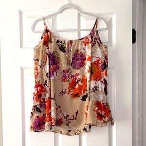 INC International Concepts Floral Camisole - Orange, Purple, Cream